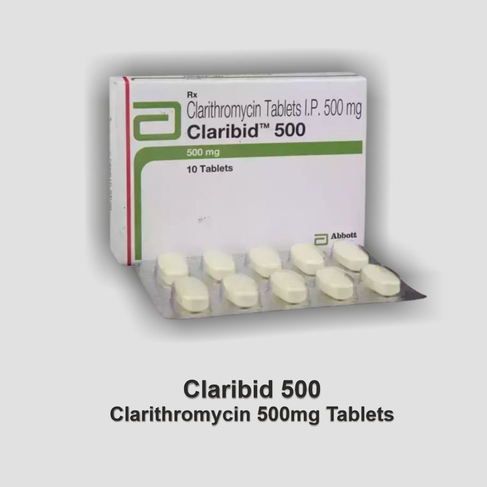 Clarithromycin 500mg (Claribid) Tablets